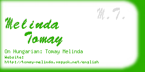melinda tomay business card
